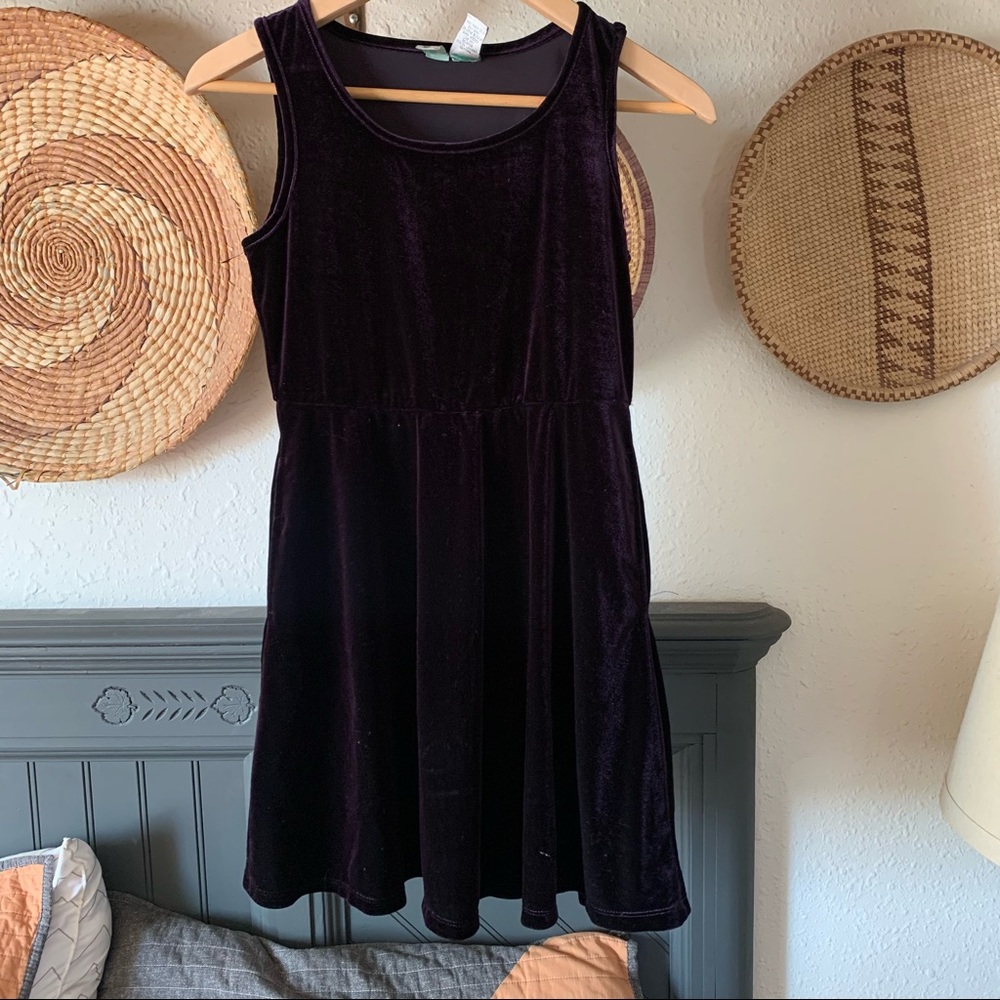 ☀️ Mia chica purple velvet dress/tunic